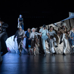 Szene aus ICH MACH EIN LIED AUS STILLE (Teil 2), Foto: Bernd Sch&ouml;nberger, Lizenz: Brandenburgische Kulturstiftung Cottbus-Frankfurt (Oder)