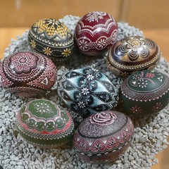 Ostereier von Hubert Bartsch, Foto: Katharina Kliem, Lizenz: Wendisches Museum