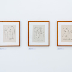 Ausstellungsansicht, Christa Jeitner. Beim Eigentlichen ankommen, BLMK Cottbus, 2024, Foto: Bernd Sch&ouml;nberger, Lizenz: BLMK/Christa Jeitner