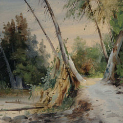 Waldweg am Wasser, Foto: Carl Blechen, Lizenz: SFPM