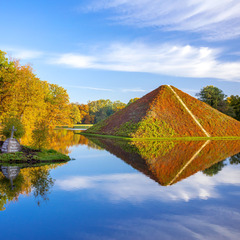 Tumulus (Seepyramide) des F&uuml;rsten P&uuml;ckler in Branitz, Foto: Andreas Franke, Lizenz: SFPM