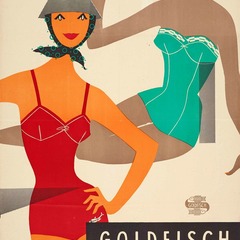 Renate Wenzel, Erh&ouml;hte Badefreuden .., Goldfisch Badebekleidung, 1958, Foto: Jens Nober, Museum Folkwang, Lizenz: Renate Wenzel