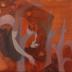 Hella Stoletzki, Kartoffelernte, 2024, Acryl auf Leinwand, Foto: Ludwig Rauch, Lizenz: Hella Stoletzki