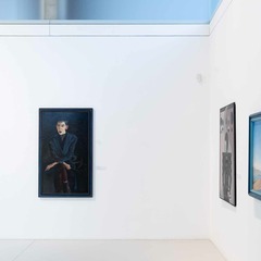 Ausstellungsansicht, Melancholie. &Auml;sthetik der Verg&auml;nglichkeit und Leere - Eine Sammlungsschau, BLMK Cottbus, 2024, Foto: Bernd Sch&ouml;nberger, Lizenz: BLMK