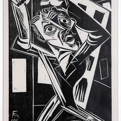 Conrad Felixm&uuml;ller, Der Revolution&auml;r II, 1919, Holzschnitt, Foto: Ludwig Rauch, Lizenz: VG Bild-Kunst, Bonn 2024