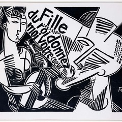 Conrad Felixm&uuml;ller, - Und singen Lautenlieder, 1917/1918, Holzschnitt, Foto: Ludwig Rauch, Lizenz: VG Bild-Kunst, Bonn 2024