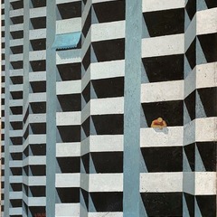 Ulf Raecke, Neubau Fassade, 1986, &Ouml;l auf Leinwand, Foto: n.N., Lizenz: VG Bild-Kunst, Bonn 2024