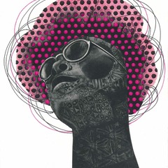 Tina Wohlfarth, KOPF#13_1, 2022, Mezzotinto/Zeichnung auf Kupferdruckpapier, Foto: Tina Wohlfarth, Lizenz: Tina Wohlfarth