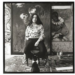 Angela Hampel, 1986, Silbergelatineabzug, Foto: Karin Wieckhorst, Lizenz: Karin Wieckhorst