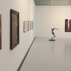 Ausstellungsansicht, Über Schatten Springen. Die Tänzerin Fine Kwiatkowski, BLMK Cottbus, 2025, Foto: Bernd Schönberger, Lizenz: BLMK