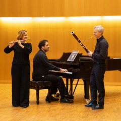 Dagmar Klauck (Flöte), Neritan Hysa (Klavier) und Bastian Brewing (Fagott) , Foto: Bernd Schönberger, Lizenz: Brandenburgische Kulturstiftung Cottbus-Frankfurt (Oder)