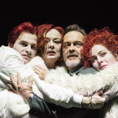 Szene aus DER BESUCH DER ALTEN DAME (Foto: Marlies Kross)