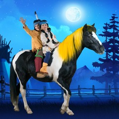 Yakari und kleiner Donner, Foto: Circus Carl Busch, Lizenz: Circus Carl Busch